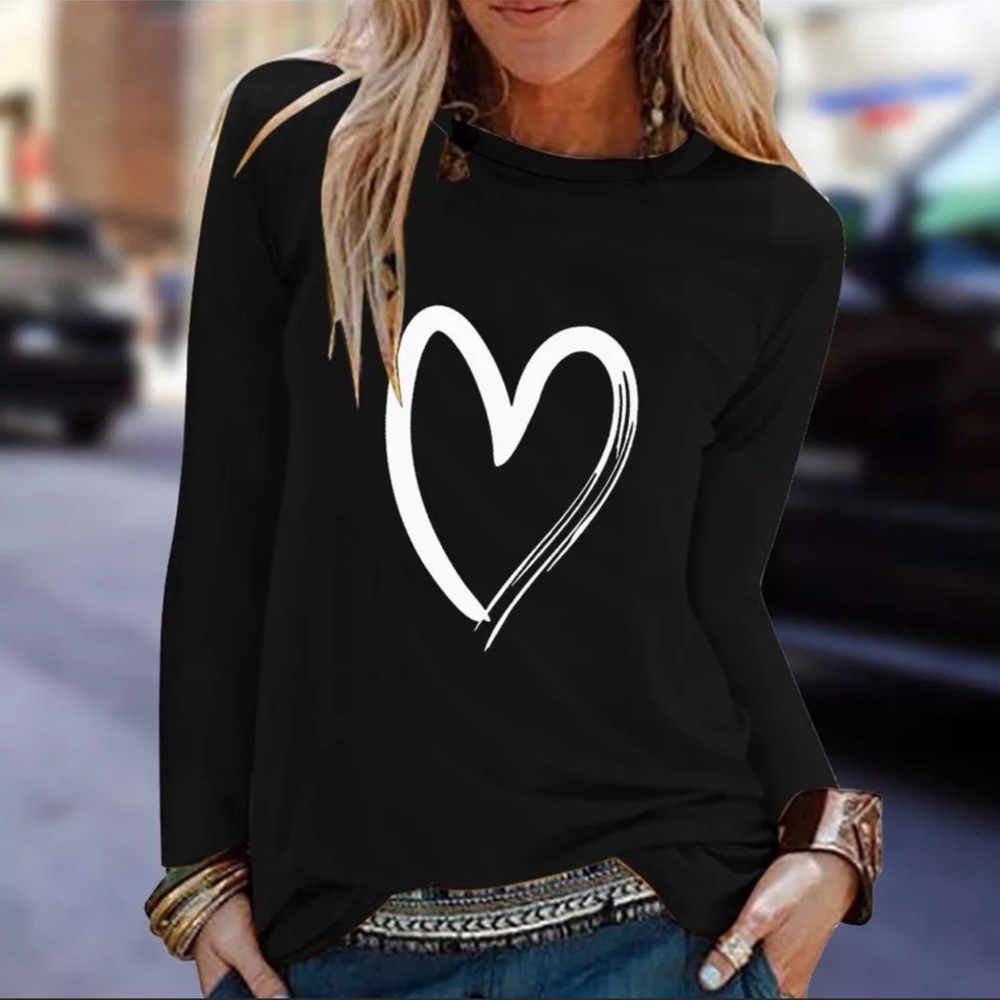 Heart long sleeve Tee